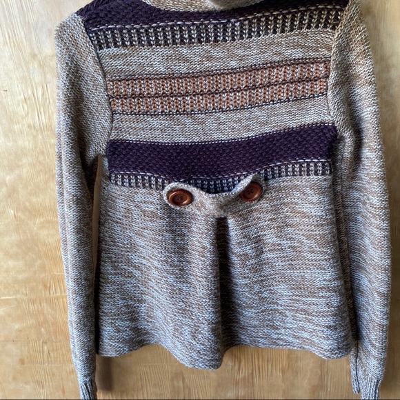 In Stitches Wool Blend Natural Cardigan - Picture 2 of 9